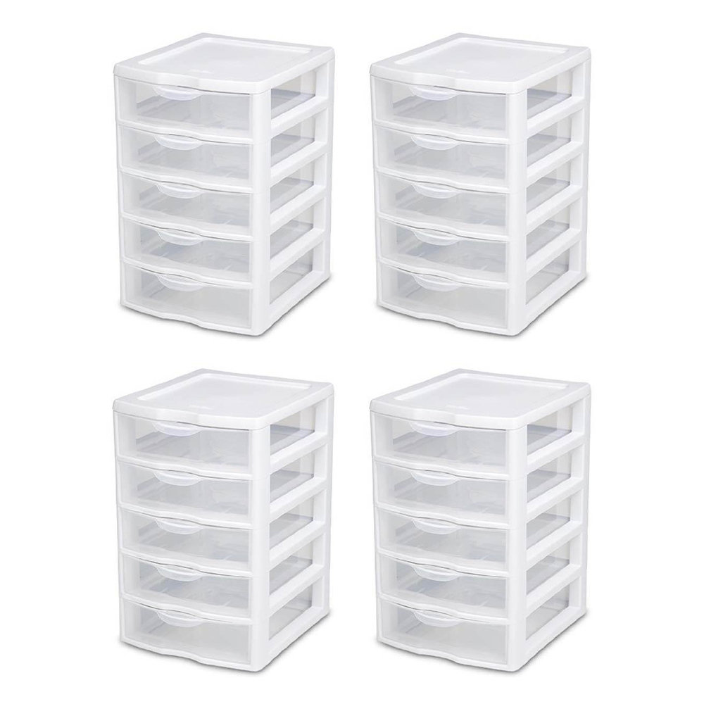 Sterilite Clearview 5 Drawer Storage Chest Reviews Wayfair Ca