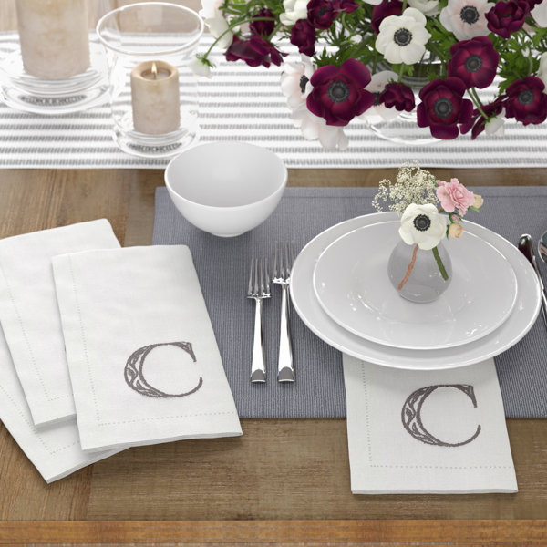 Monogram Cloth Napkins Wayfair