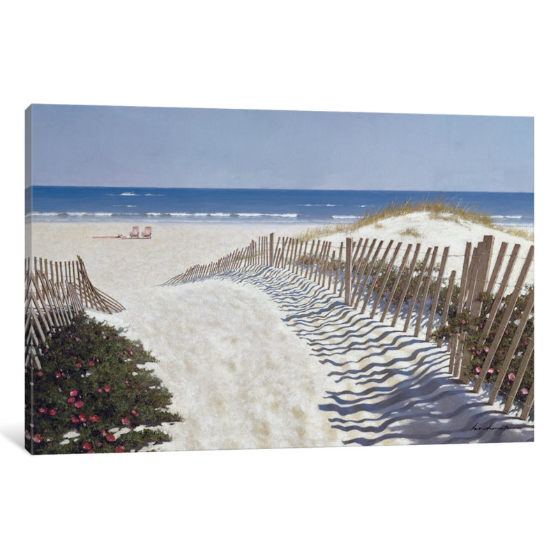 East Urban Home Walk To The Beach Painting Print On Wrapped Canvas