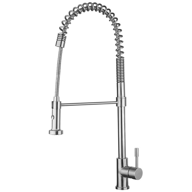 Valley Acrylic Ltd Chef Commercial Grade Pull Down Faucet Single Handle Kitchen Faucet Wayfair