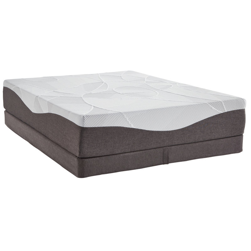 White Noise Prospe 10 Plush Gel Memory Foam Mattress And Box
