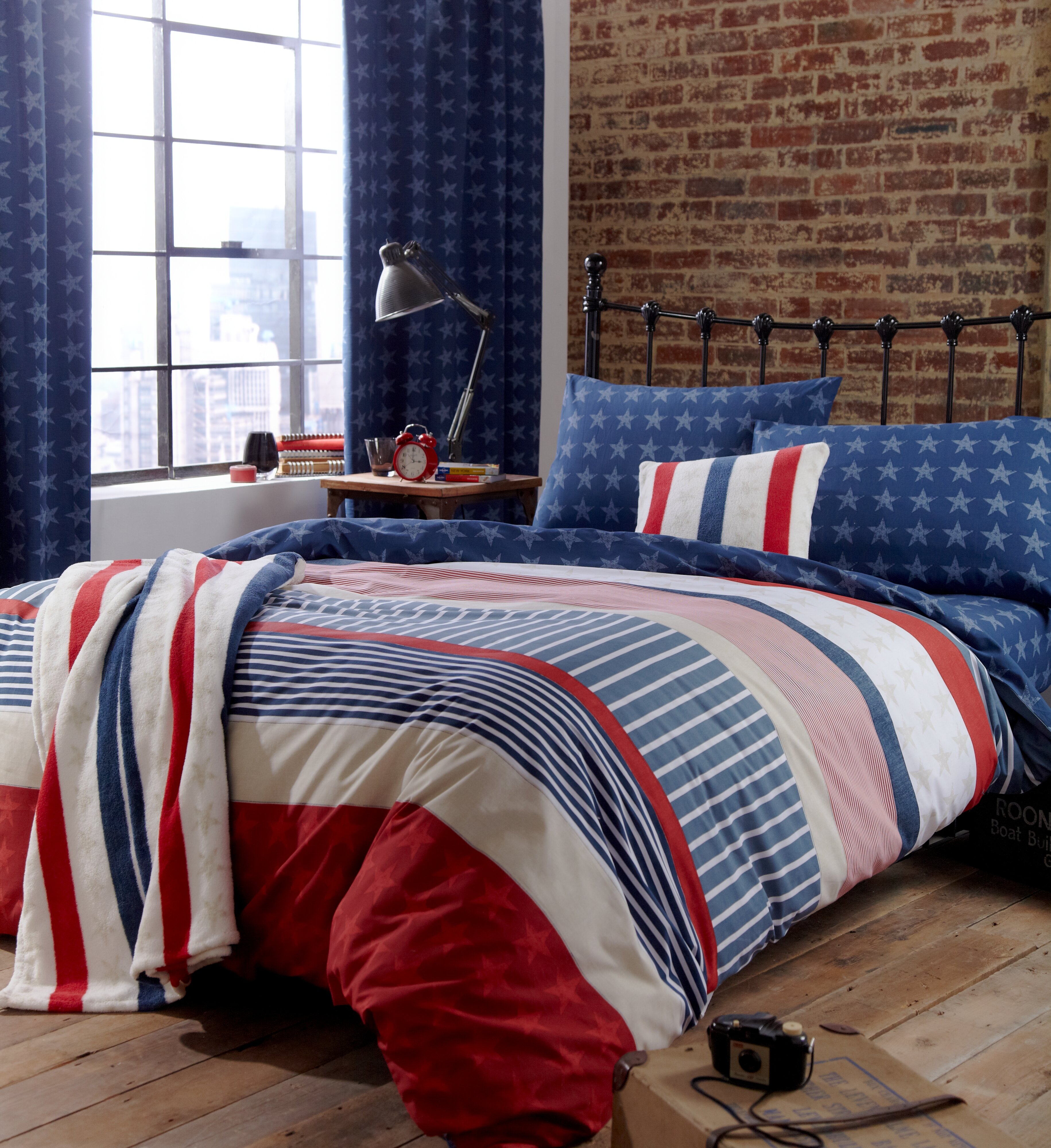 stars and stripes single duvet cover