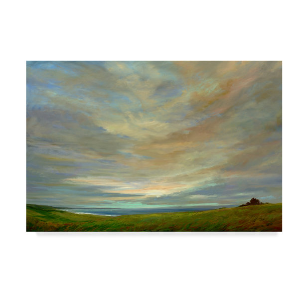 East Urban Home Coastal Sky Acrylic Painting Print On Wrapped