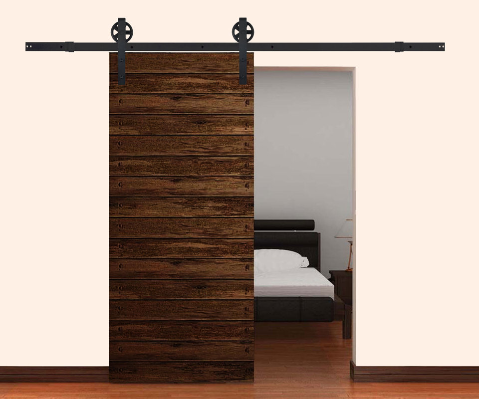 Calhome Vintage Strap Wheel Barn Door Hardware & Reviews Wayfair