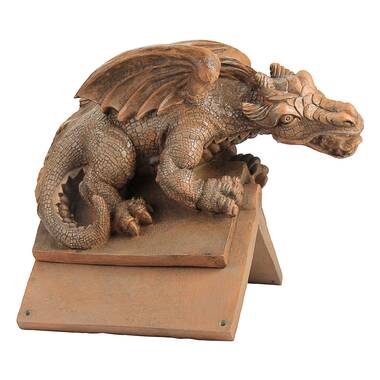 Gutter Gothic Dragon Downspout Architectural Home Lawn Accessory Sculpture 