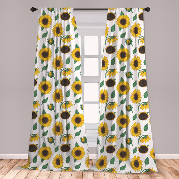 Sunflower Curtains Wayfair