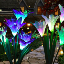 Outdoor Solar Flower Lights Wayfair