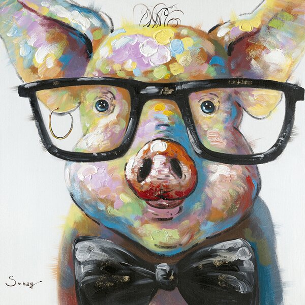 Smart+Pig+Canvas+Print.jpg