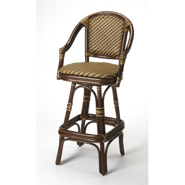 View Detail Butler Renata Rattan 30" Swivel Bar Stool | Perigold Daryl Interior