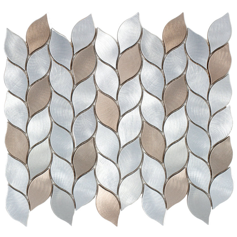 Supreme Tile Leaf Shape 1 X 3 Metal Mosaic Tile Reviews Wayfair
