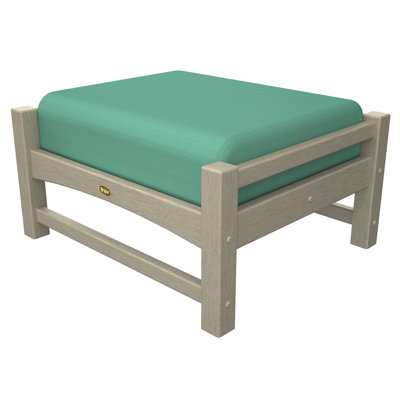 Trex Outdoor Rockport Club Ottoman Colour: Sand Castle / Spa