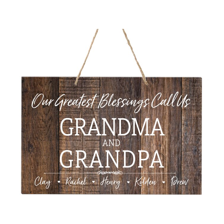 Gift Sgn Family Xmas Grandma & Grandpa love to the stars.Engraved Wooden Plaque