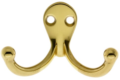 idh by St. Simons Solid Brass Double Wall Hook | Wayfair