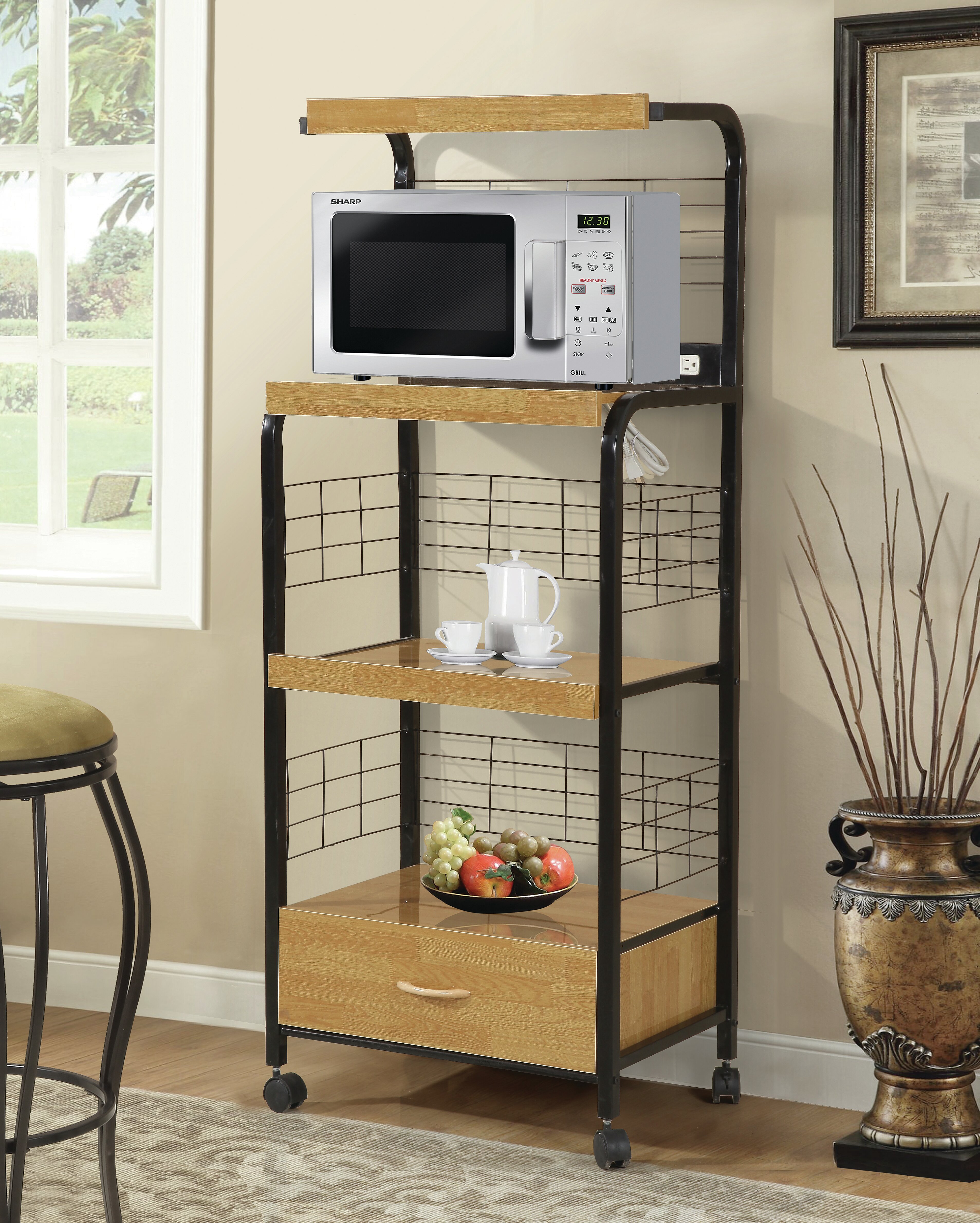 Hazelwood Home Metal 61 Kitchen Pantry Reviews Wayfair