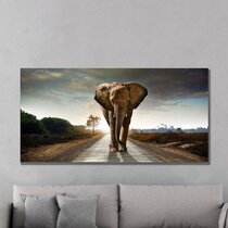 ELEPHANT Canvas Print  Framed Wall Art Picure Photo Image 0051378 