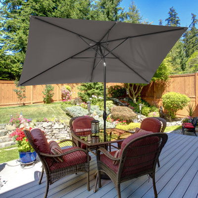 Brianna 120'' x 78'' Rectangular Market Umbrella