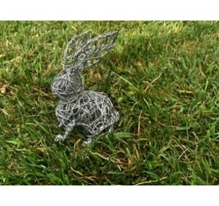 Edge 2 Piece Wire Rabbit Statue Set By Sol 72 Outdoor