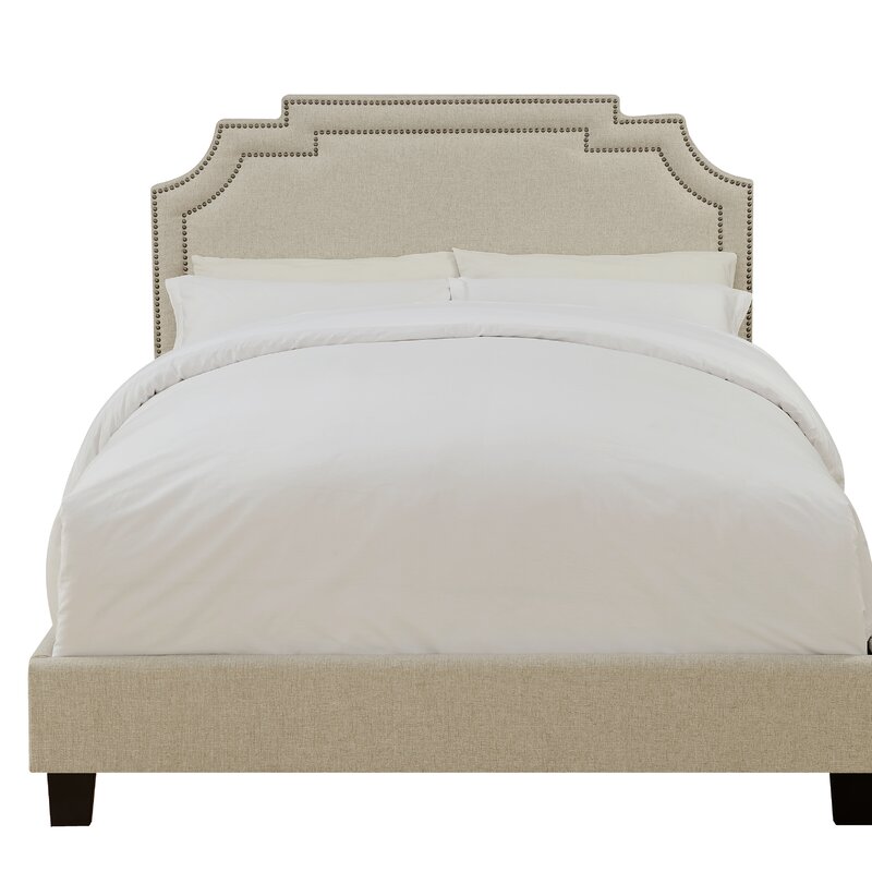 Galway Tiered Clipped Corner Queen Upholstered Panel Bed