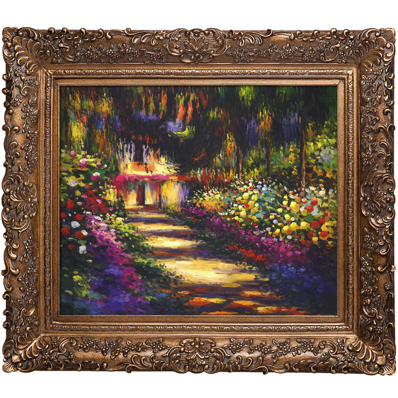Vault W Artwork Pathway In Monet S Garden At Giverny By Claude