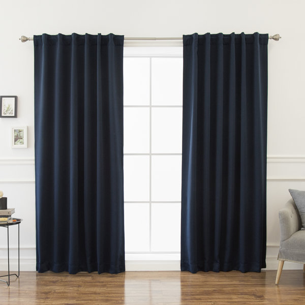 Beachcrest Home Sweetwater Solid Blackout Thermal Rod Pocket