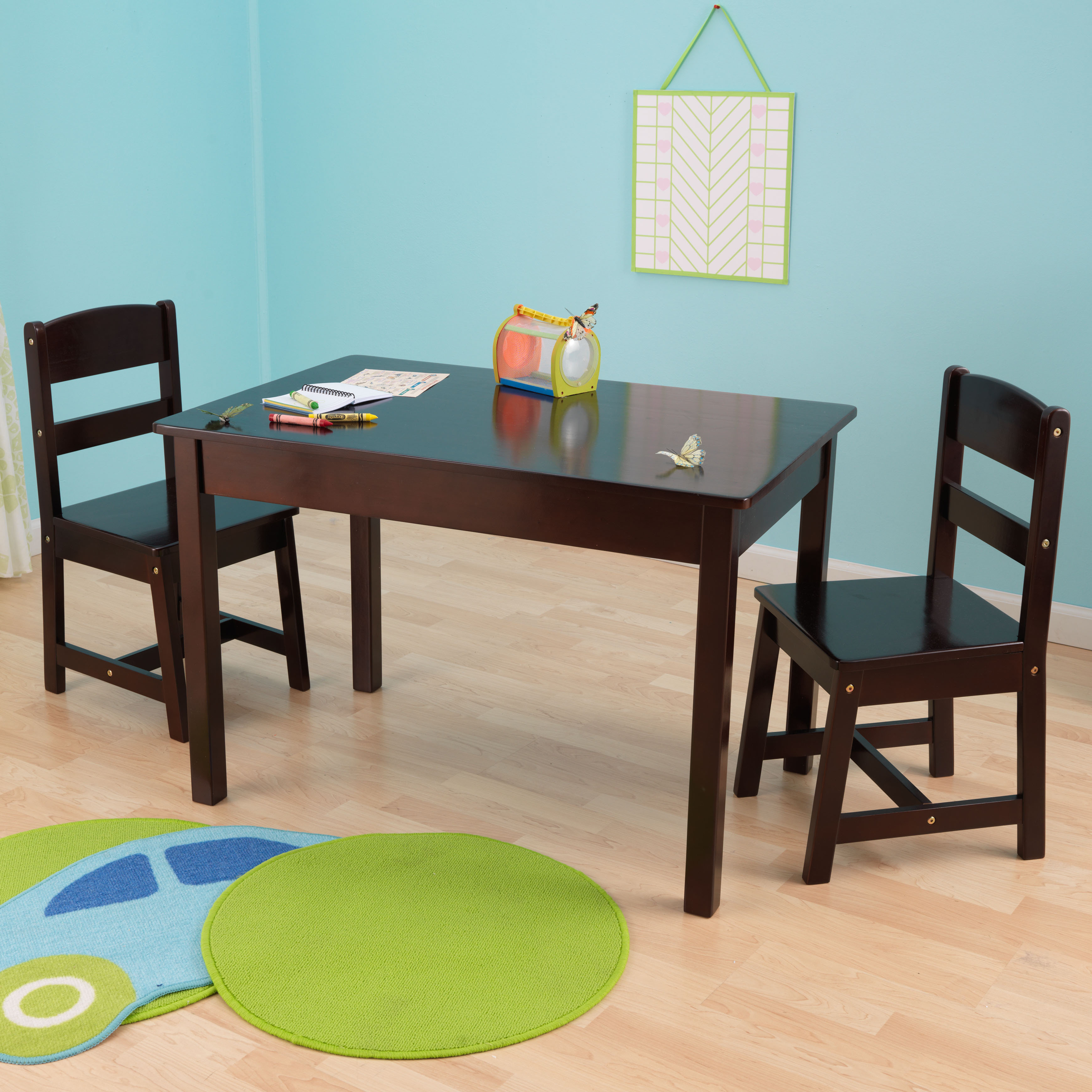 wooden table chair for kids