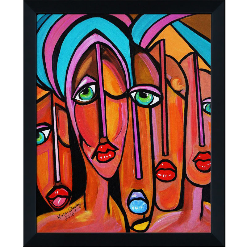 Bloomsbury Market Picasso By Nora Four Eyes By Nora Shepley Picture Frame Painting Print On Canvas Wayfair