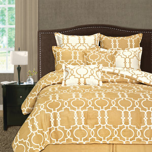 Palmetto Print Works Grid Iron 8 Piece Comforter Set