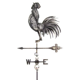 Pine Lake Cock Crowing Weathervane By Sol 72 Outdoor
