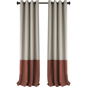 Arrowsmith Striped Blackout Thermal Grommet Single Curtain Panel