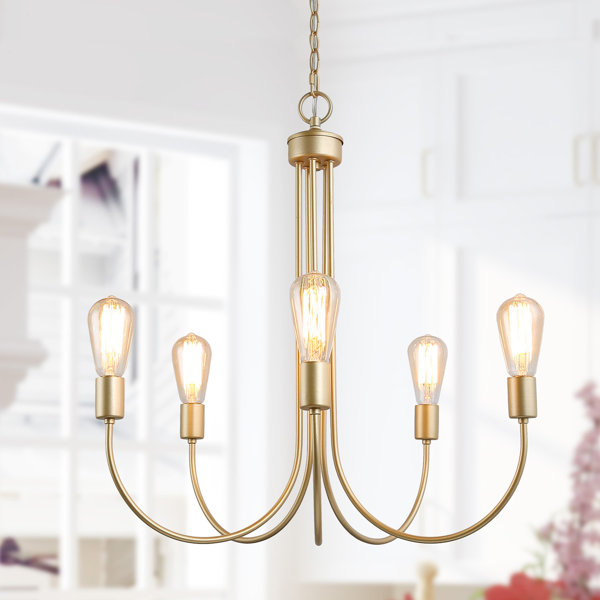 Everly Quinn Lacroix 5 Light Candle Style Classic Traditional Chandelier Wayfair