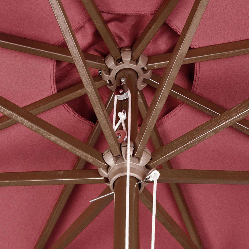 Freeport Park Wood Patio Umbrella Outdoor Market Table 8 Ribs Umbrella Sunbrella With Tilt Backyard Garden Parasol Wayfair Ca