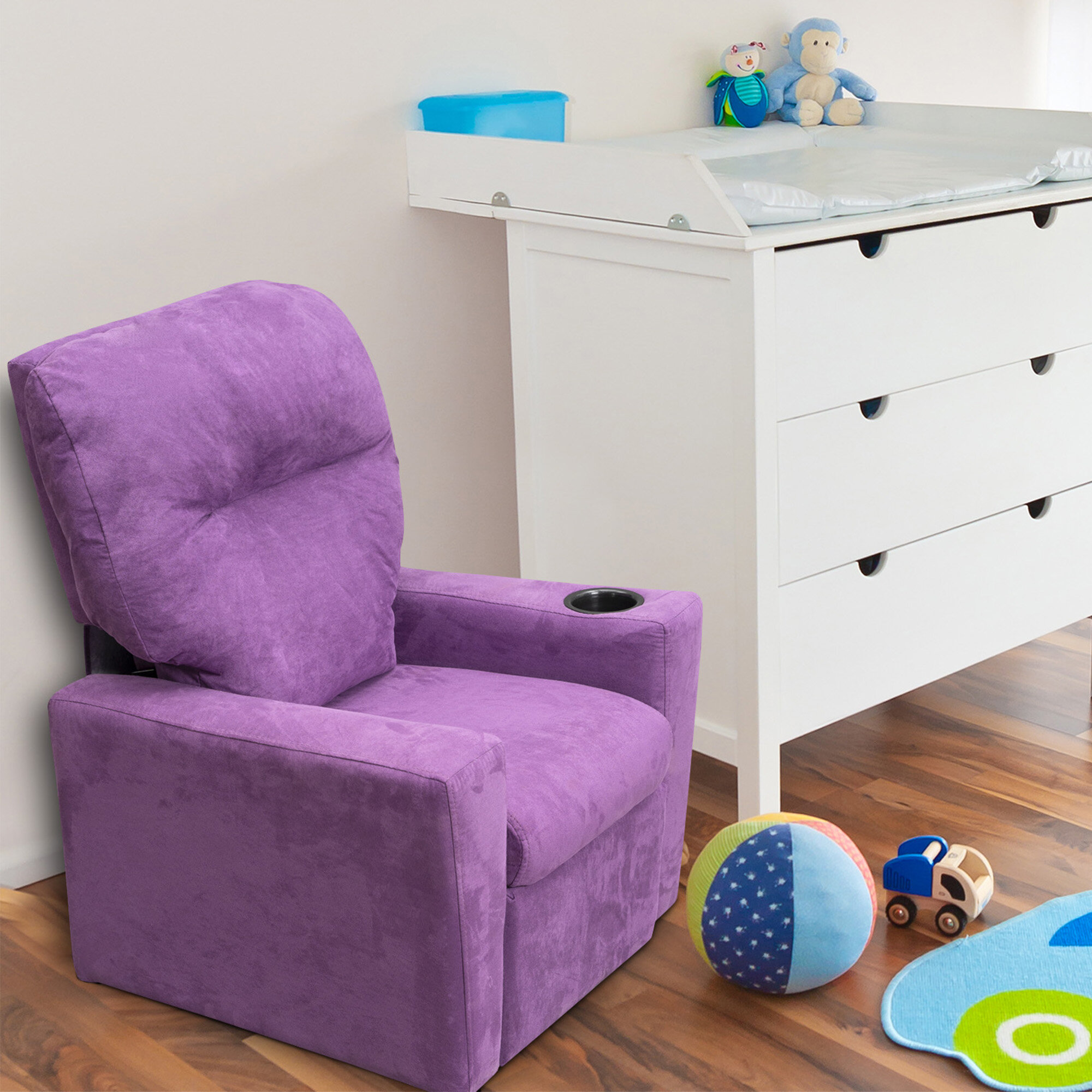 child recliner chair with cup holder