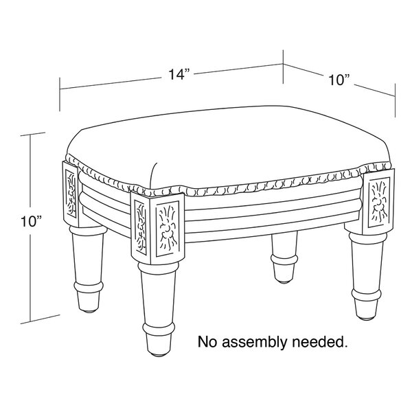 Canora Grey Lytchett 14'' Wide Rectangle Floral Standard Ottoman ...