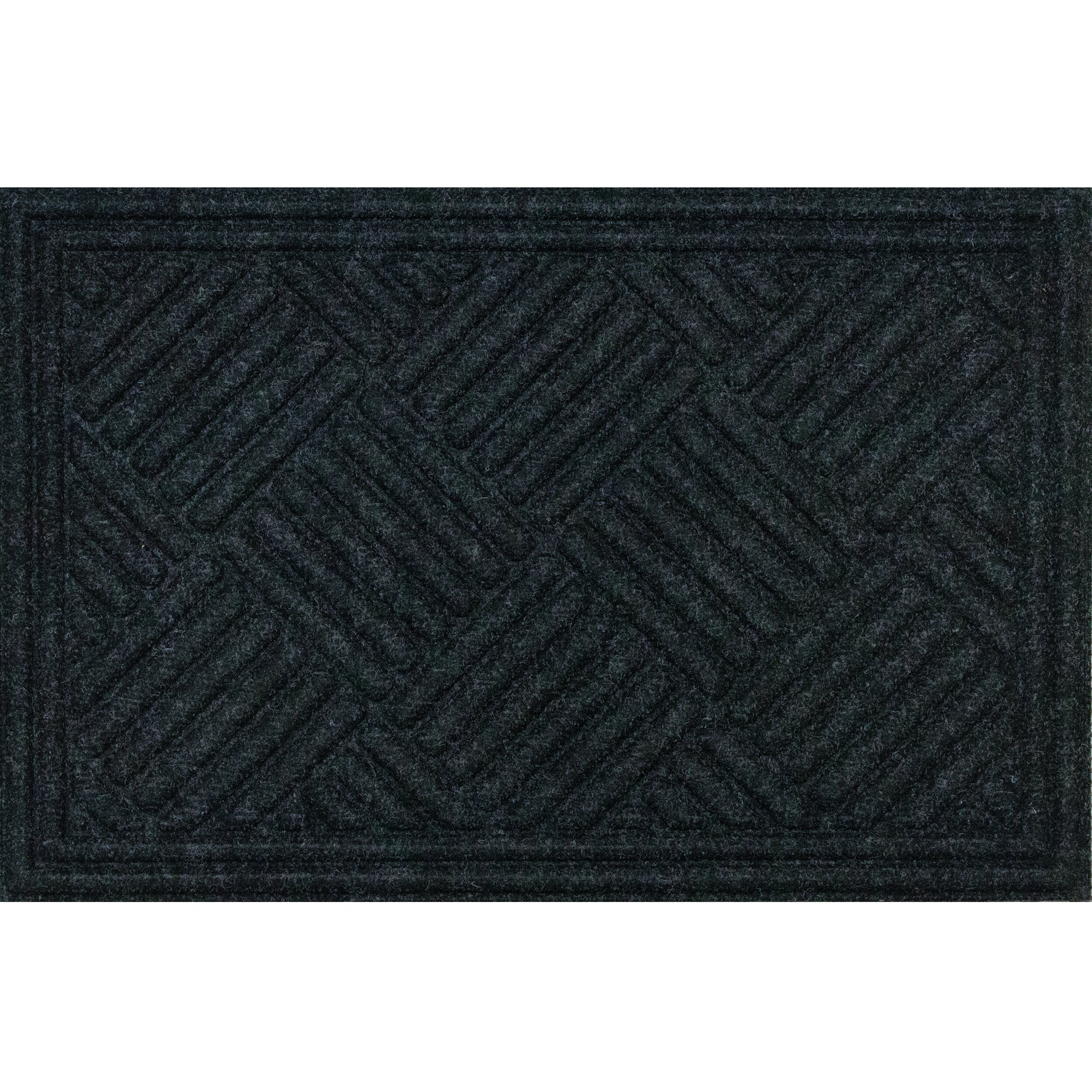 Smartt Tire Tuff Textures Crosshatch 36 In X 24 In Non Slip Outdoor Door Mat