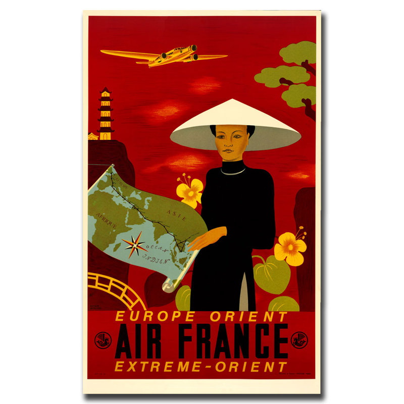 Trademark Art Air France Orient Express Vintage Advertisement On Canvas Wayfair Not an official customer support forum. wayfair
