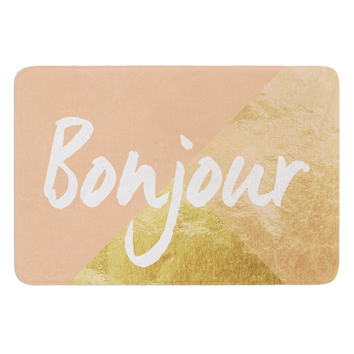 East Urban Home Bonjour Bath Mat Wayfair