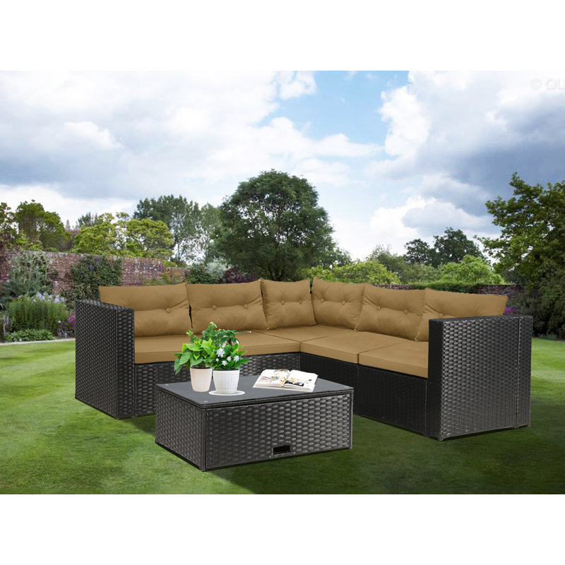 Laude Run 3e103a697f4cd0be39e70173709e1c 4 Piece Black Rattan 4 Piece Black Rattan