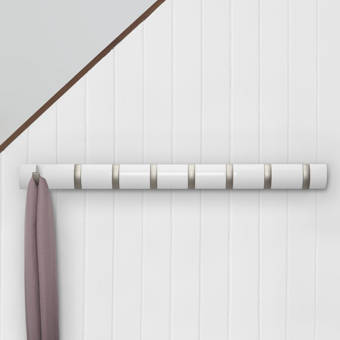 Canora Grey Lecuyer 11 Hook Coat Rack In Brown Wayfair