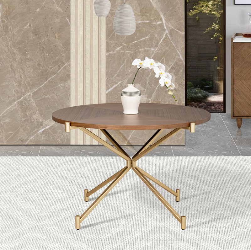 Cheadle Round Dining Table Top Color: Walnut