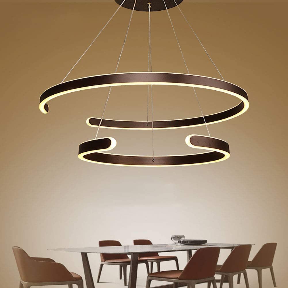Acrylic LED Ring Interior Pendant Lamps Chandelier Drop Ceiling Lights 