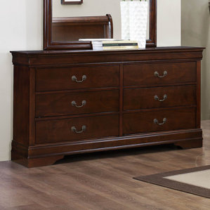 Mayville 6 Drawer Double Dresser by Woodhaven Hill