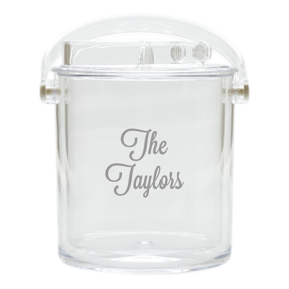 acrylic ice bucket with lid