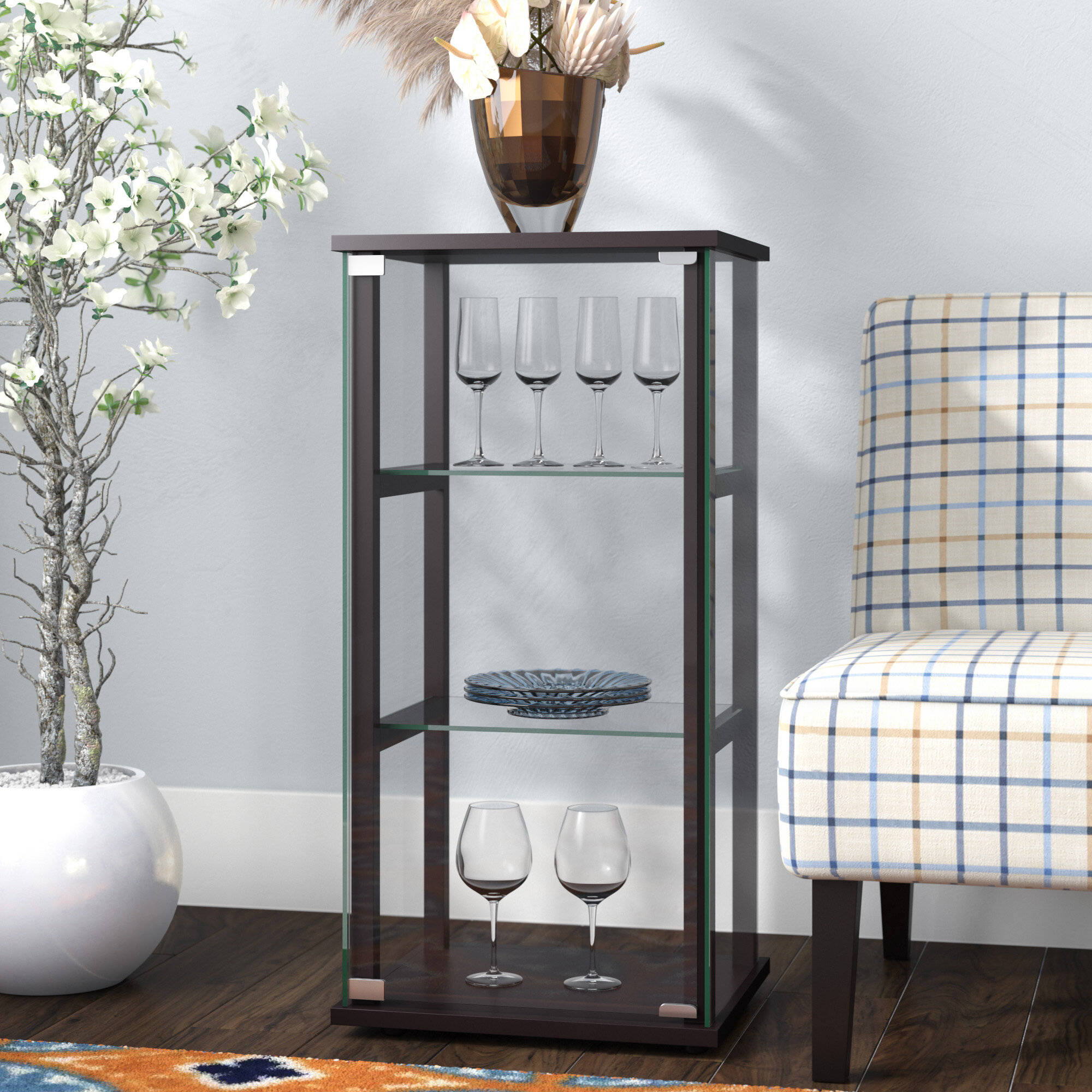 Zipcode Design Alvin Curio Cabinet Reviews Wayfair Ca