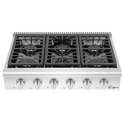 36" Gas Cooktop with 6 Burners Empava
