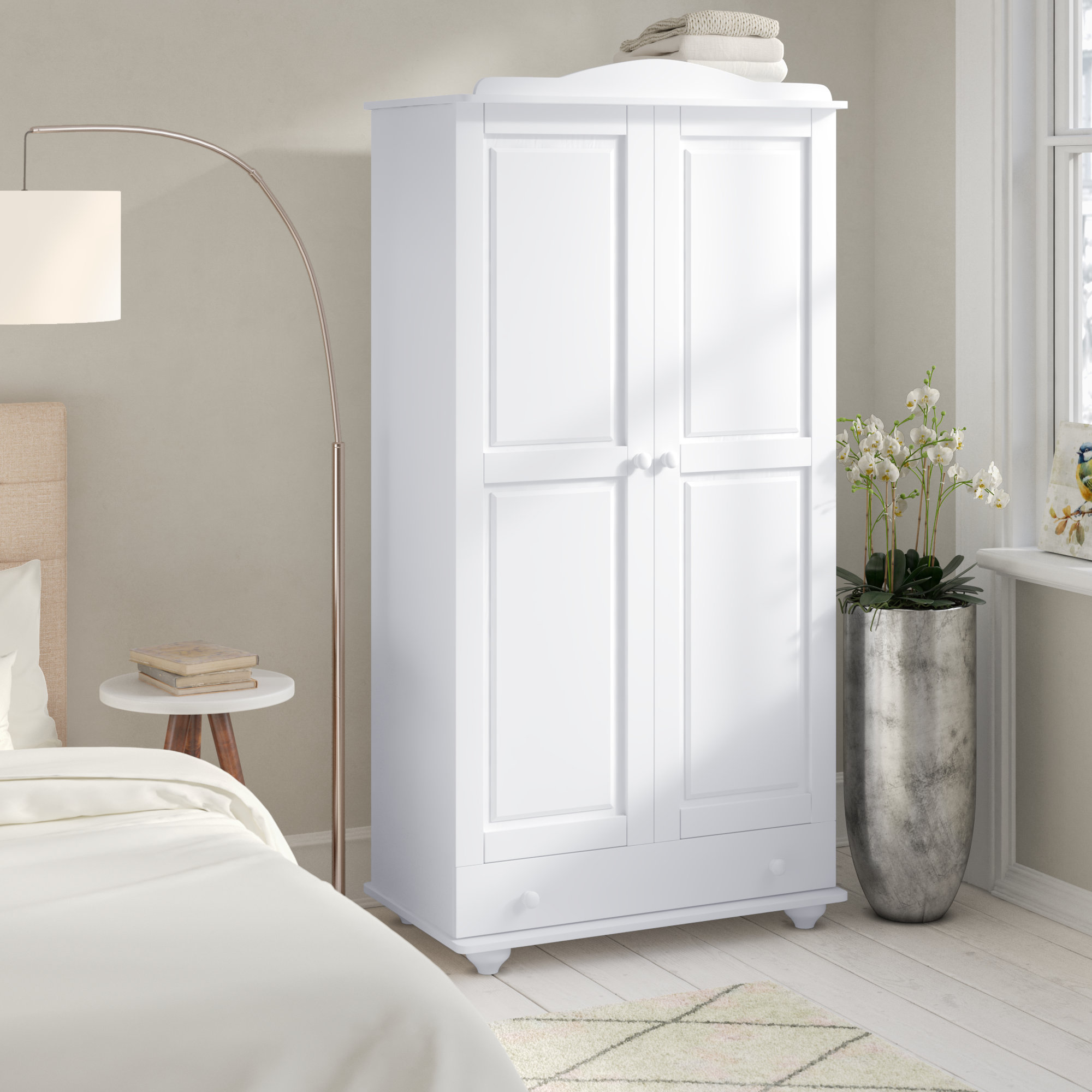 Harriet Bee Camden 3 Door Wardrobe Wayfair Co Uk