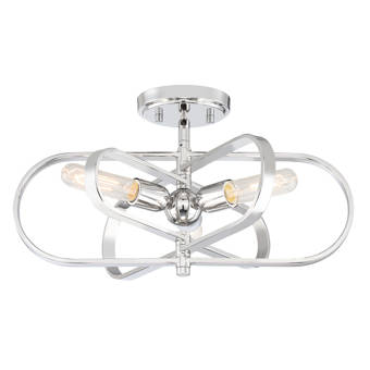 Rosdorf Park Evelin 3 Light 12 Unique Statement Geometric Flush Mount Wayfair