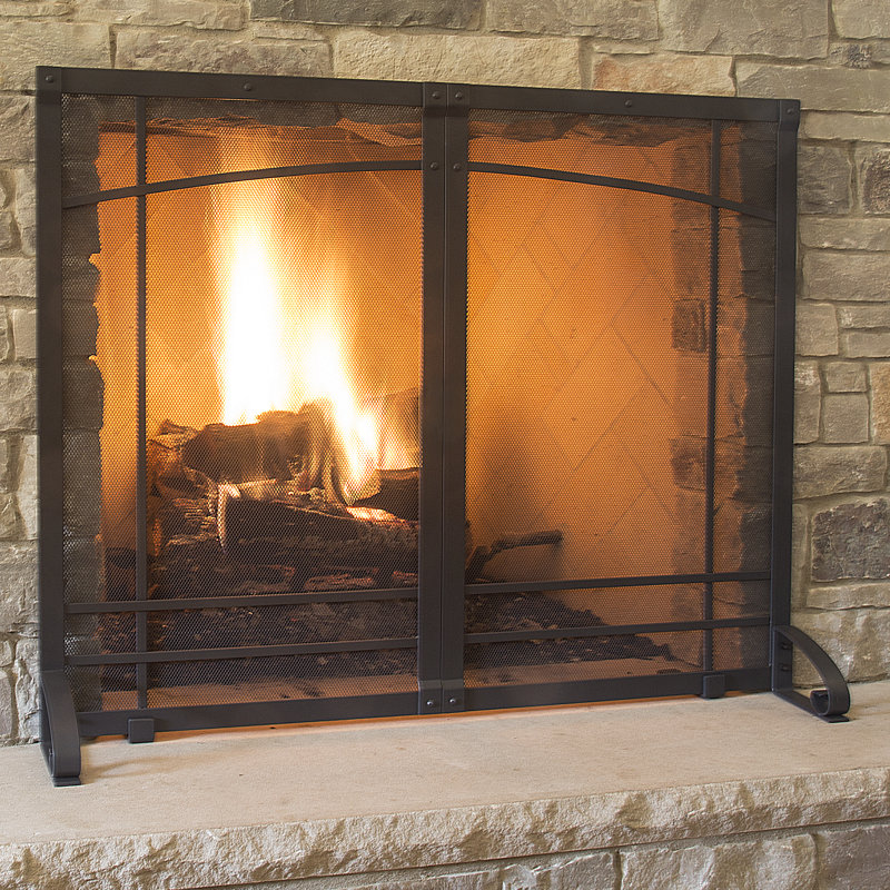 Pleasant Hearth Amherst Single Panel Steel Fireplace Screen