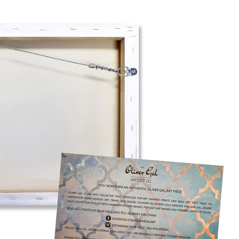 Art Remedy Abstract Rocasola Soft Blue Graphic Art Print On Canvas Wayfair