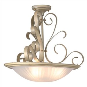 Curland 3-Light Semi Flush Mount