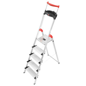 5.51 ft Aluminum Step Ladder with 330 lb. Load Capacity